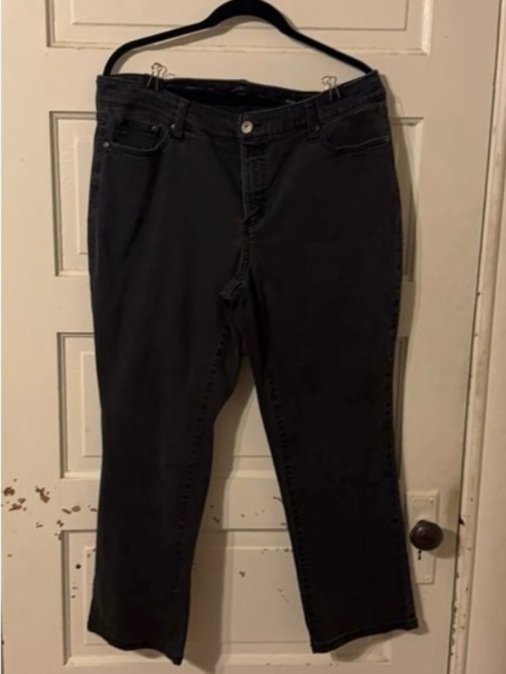 St. John's Bay Women's Black Straight-Leg Jeans